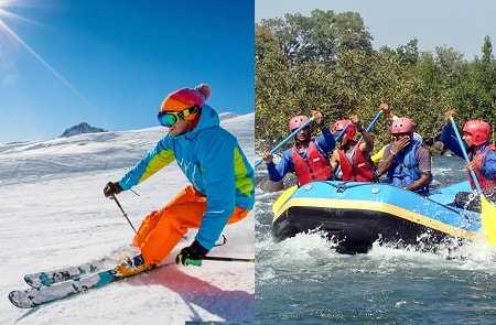 Skiing & Rafting Package