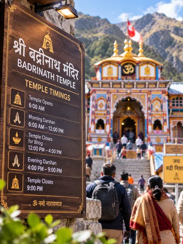 Badrinath Temple Timings