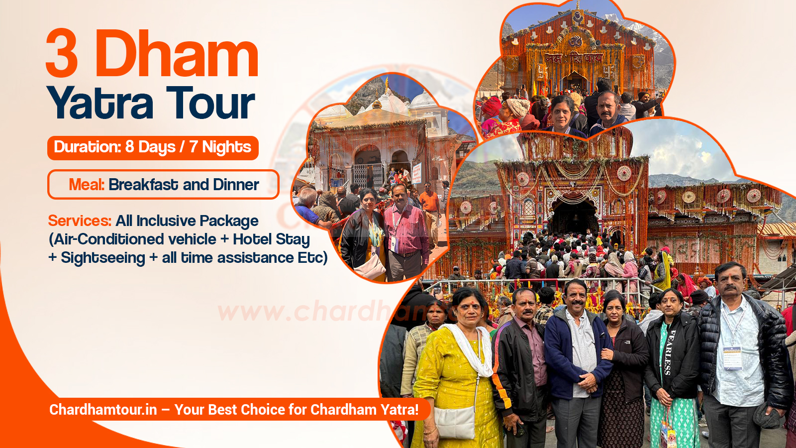 Teen Dham Yatra Packages - Gangotri Kedarnath Badrinath Tour