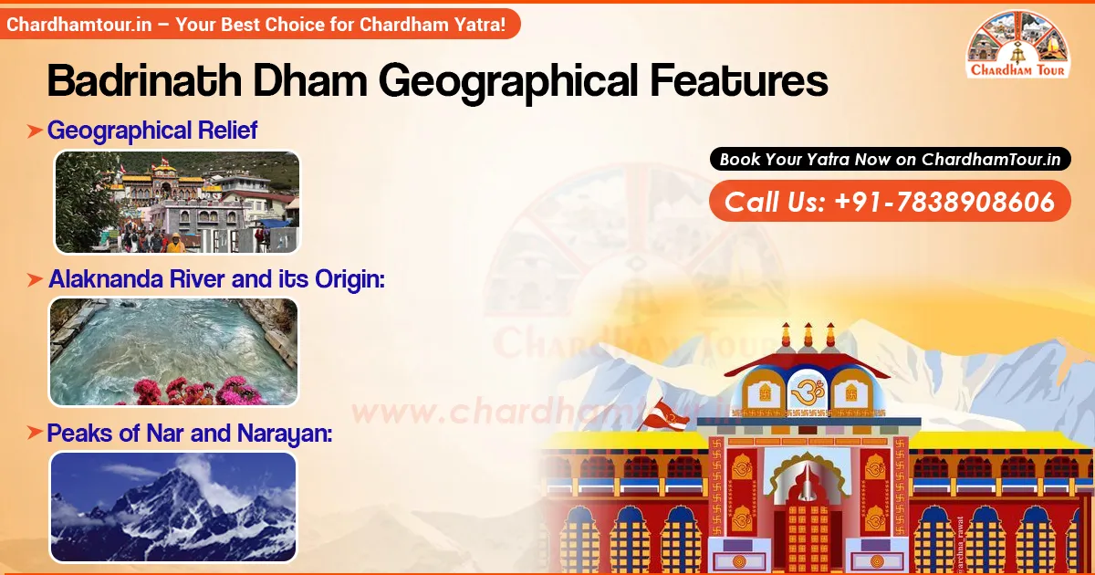 Badrinath Dham in the Himalayas near Alaknanda River