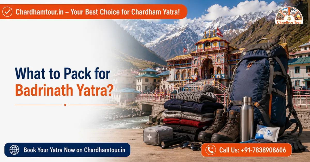 Essential clothes, medicines, footwear and documents packed for Badrinath Yatra
