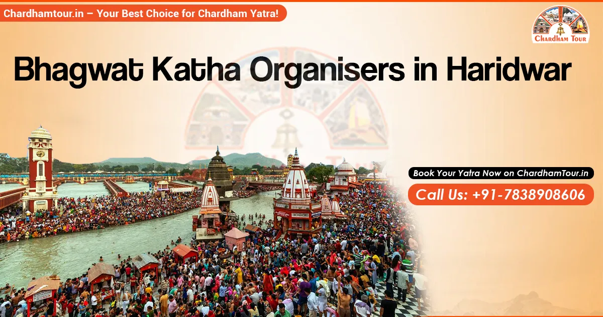 Bhagavad Katha at Haridwar – Spiritual Discourses on the Ganga’s Banks Devotees listening to Bhagavad Katha in Haridwar