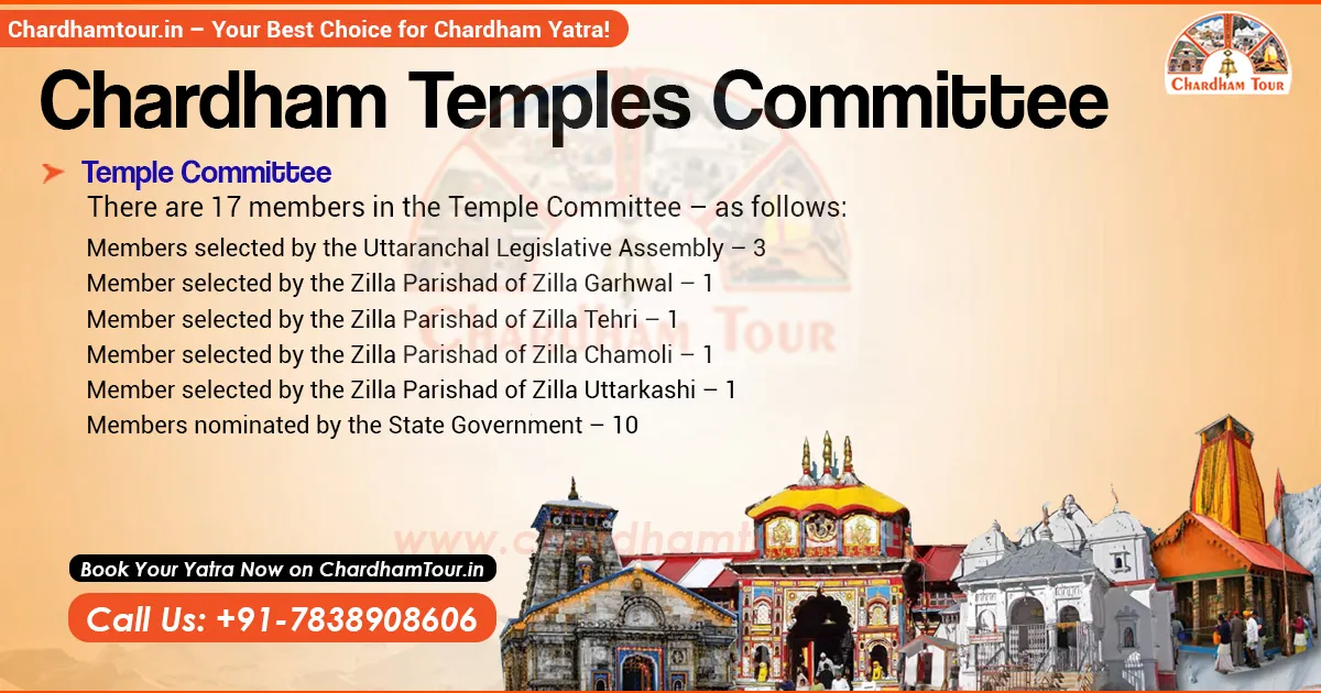 Char Dham Temple Committee – Managing Sacred Shrines of Uttarakhand Char Dham Temple Committee overseeing temple management