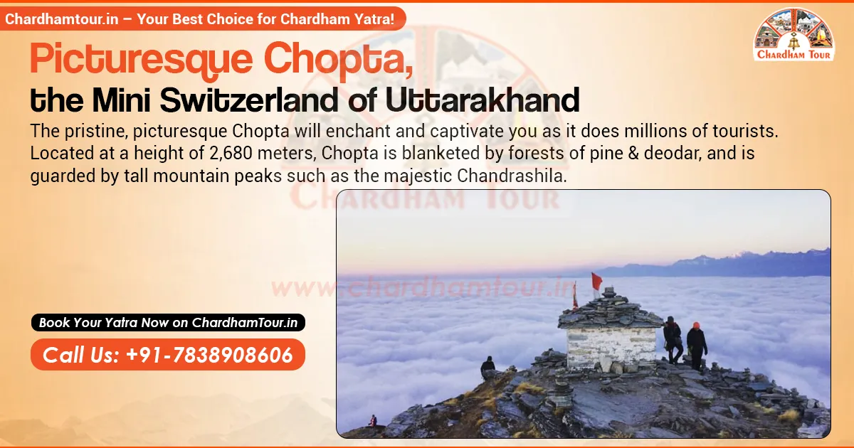 Scenic view of Chopta in Uttarakhand