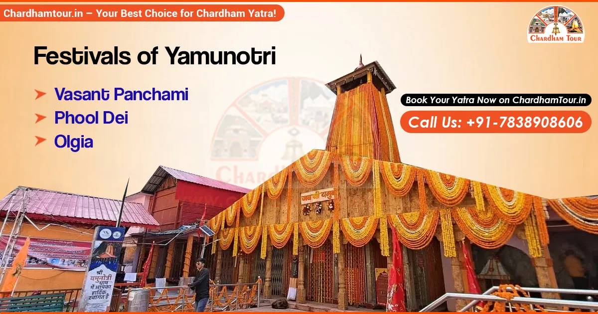 Devotees celebrating traditional festivals at Yamunotri Temple