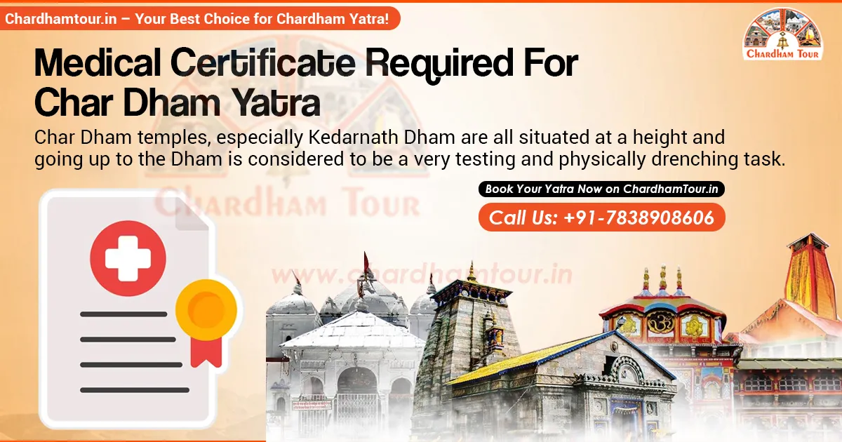 Fitness Test Requirement for Char Dham Yatra Pilgrims Mandatory fitness test for Char Dham Yatra pilgrims in Uttarakhand