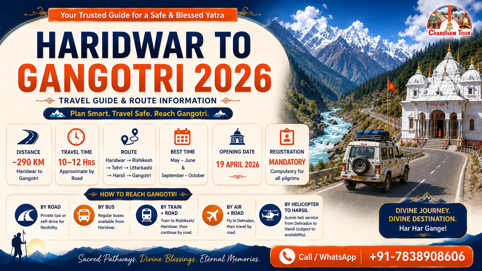 Haridwar to Gangotri: Complete Route and Travel Guide 2026