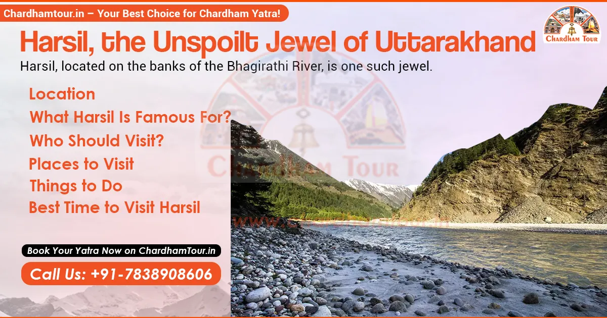 Scenic view of Harsil valley in Uttarakhand