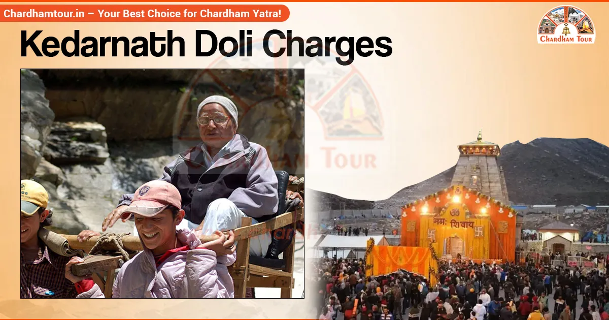 Devotees using doli service on the Kedarnath Yatra trekking route