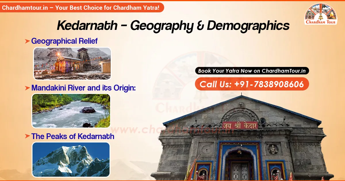 Aerial view of Kedarnath Valley with surrounding Himalayan terrain