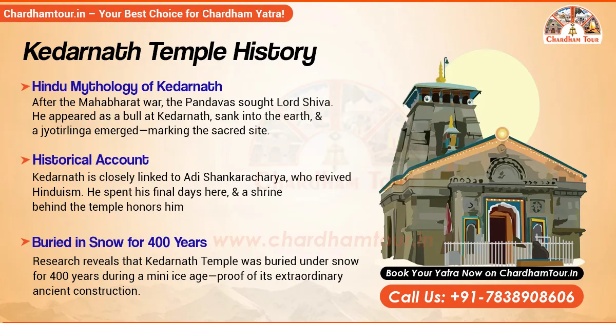 Kedarnath Temple History