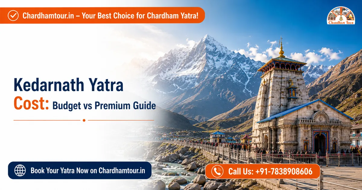 Premium helicopter travel option for comparing Kedarnath Yatra trip costs
