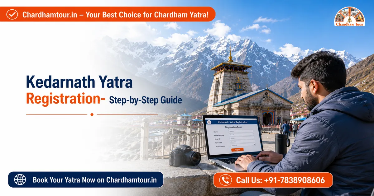 Pilgrims completing QR-based online registration for Kedarnath Yatra 2026