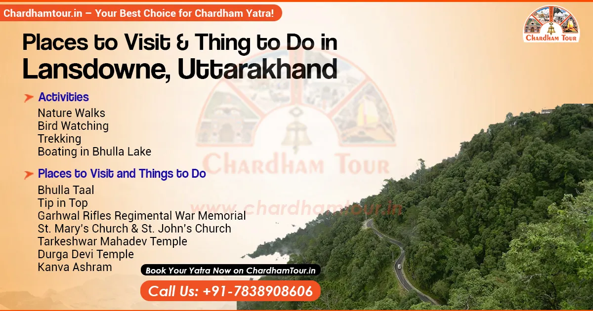 View of Lansdowne hill station in Uttarakhand