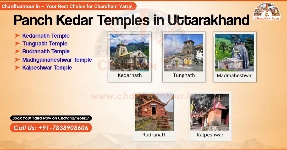 Five sacred Panch Kedar Shiva temples in Uttarakhand