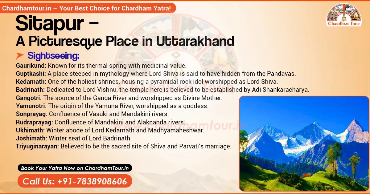 Sitapur Uttarakhand – Key Stopover for Kedarnath Yatra Sitapur – A Picturesque Place in Uttarakhand
