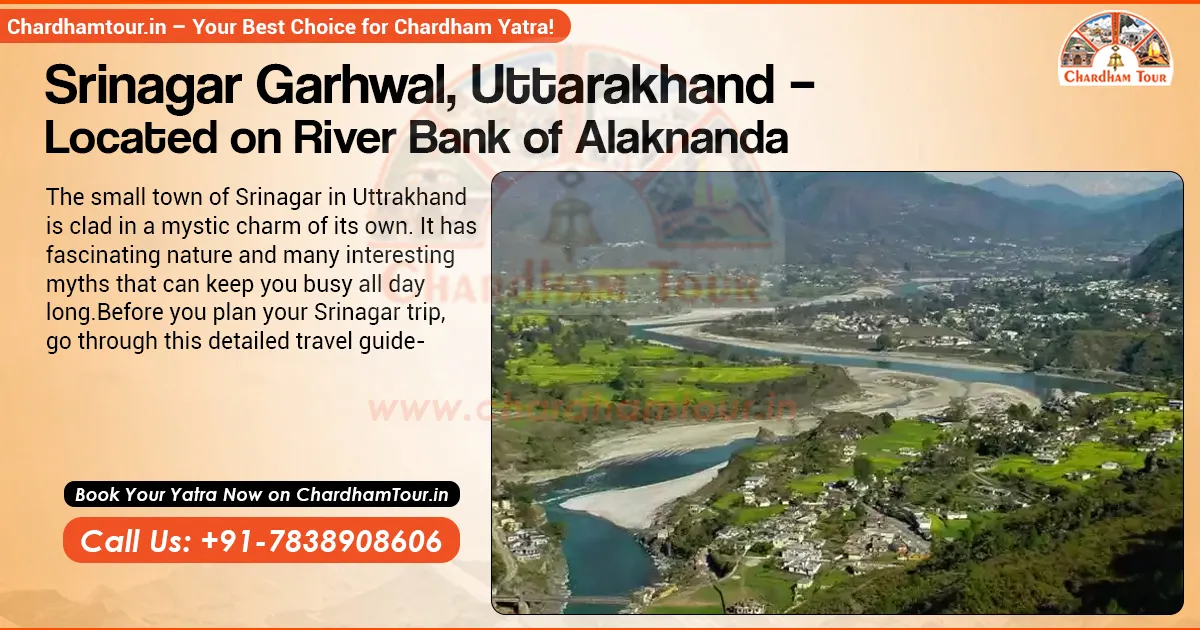Scenic view of Srinagar Garhwal in Uttarakhand