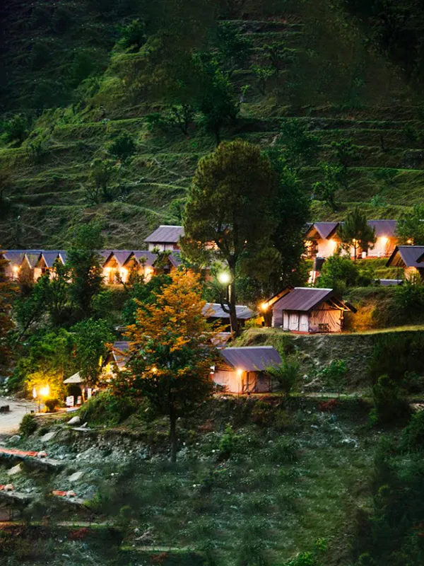 Chardham Camp with scenic views