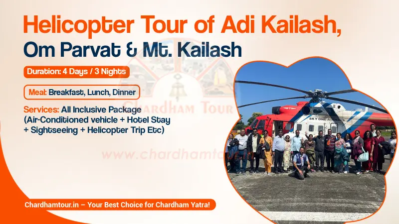 Helicopter Tour of Adi Kailash, Om Parvat & Mt. Kailash