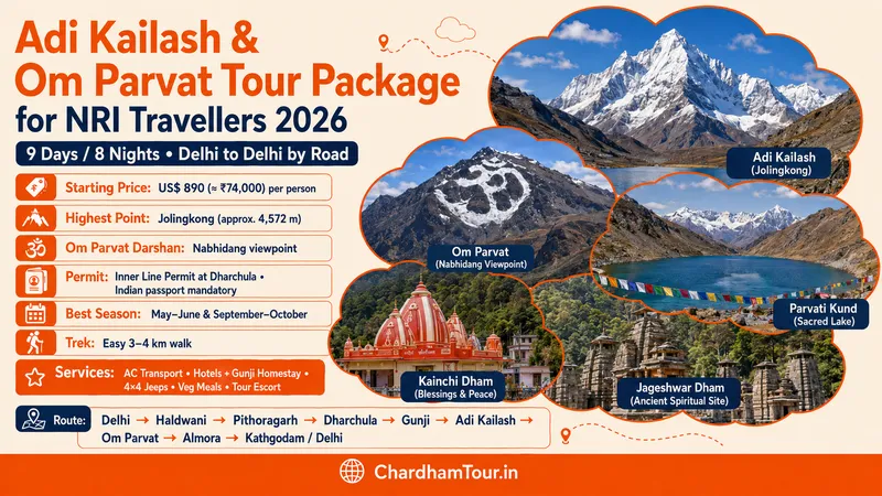 Adi Kailash Om Parvat Yatra For Nri Travellers