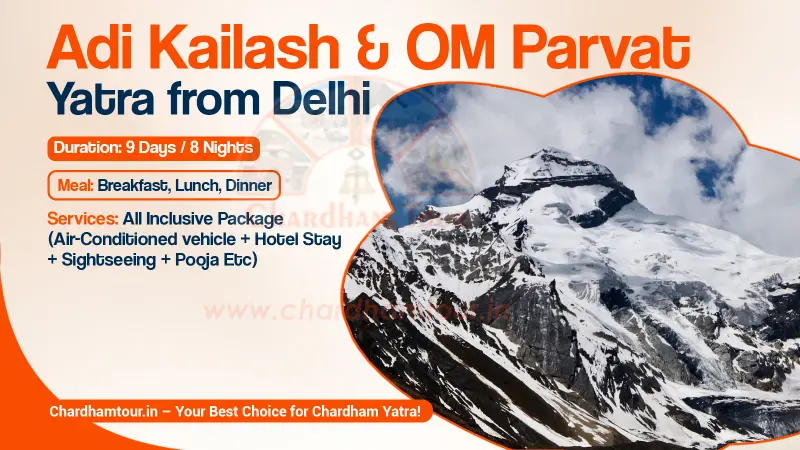 Adi Kailash and OM Parvat Yatra from Delhi