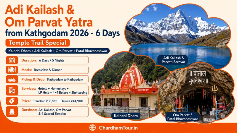 Adi Kailash & Om Parvat Yatra From Kathgodam