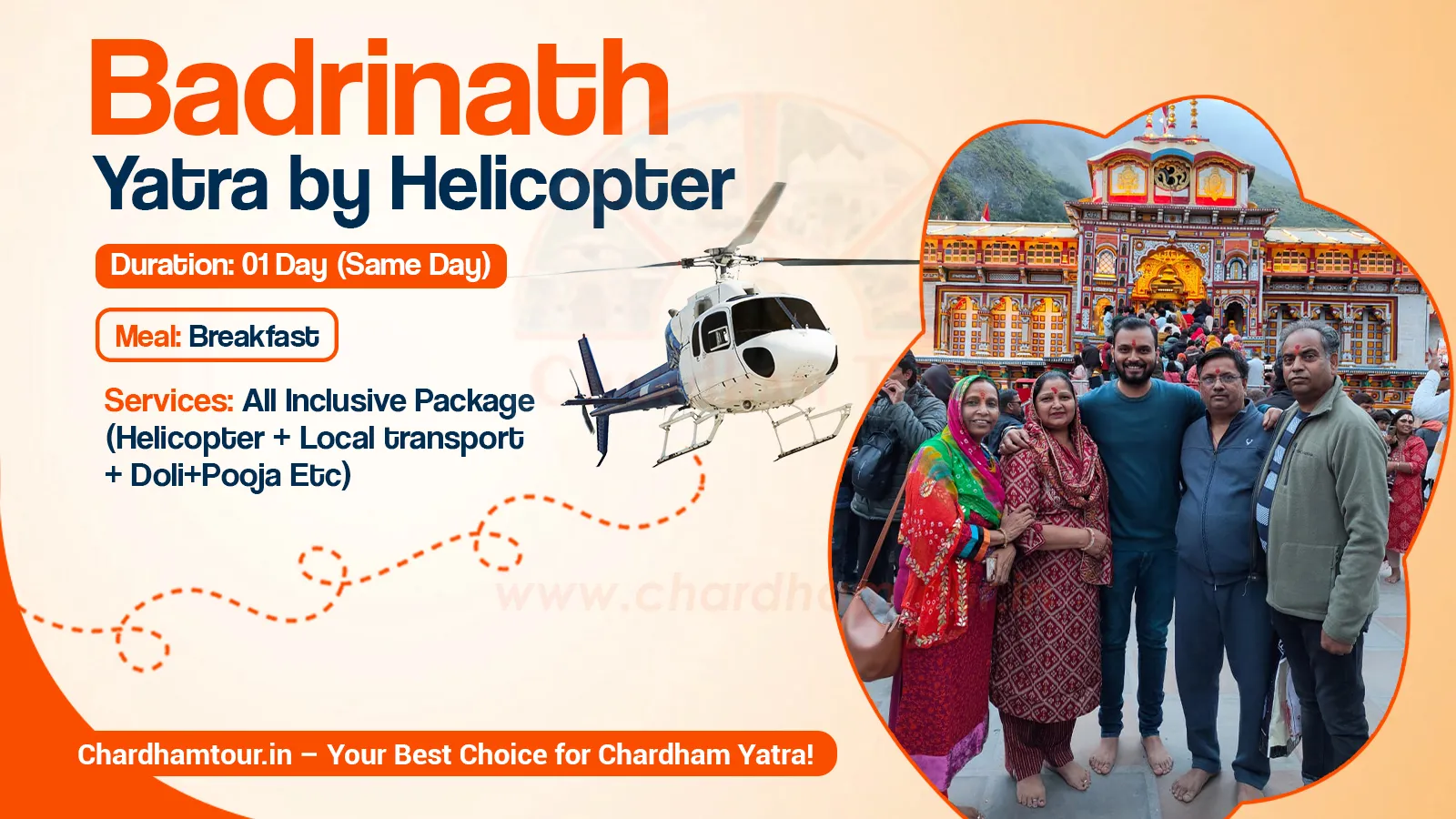 Badrinath Yatra by Helicopter