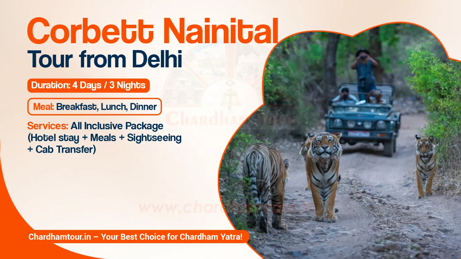 Corbett Nainital tour package from Delhi