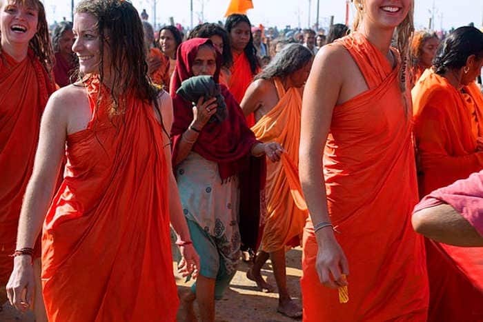 foreigner female naga sadhu