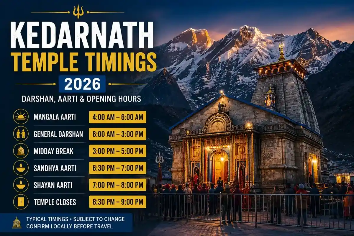 Kedarnath Temple Timings