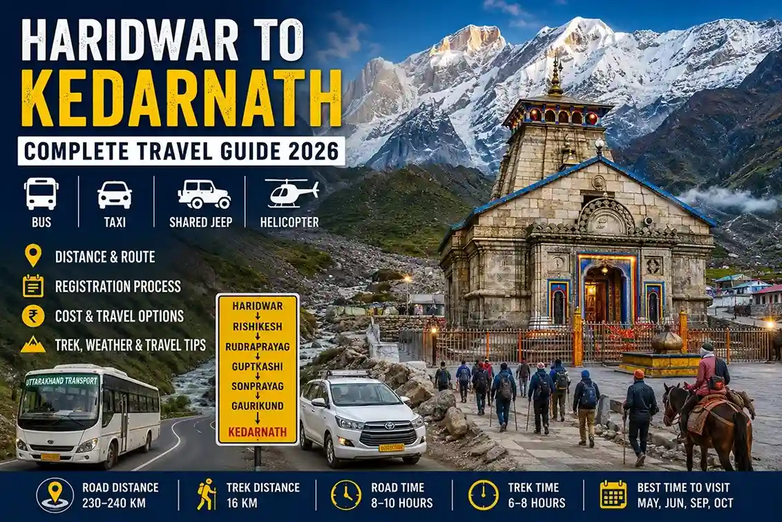 Haridwar to Kedarnath