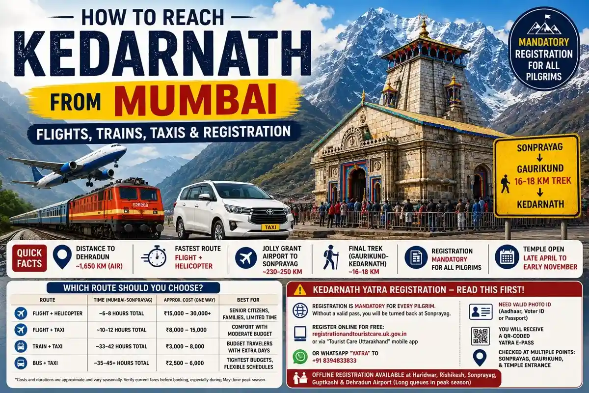 How To Reach Kedarnath From Mumbai