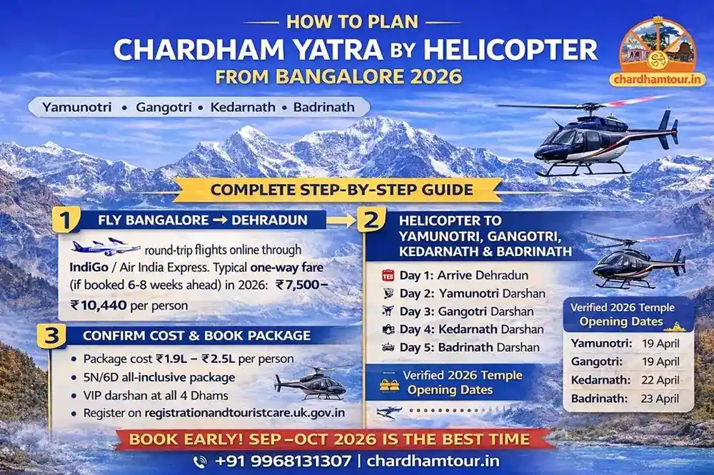 How to Plan Chardham Yatra by Helicopter from Bangalore