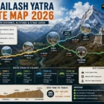 Adi Kailash Yatra Route Map