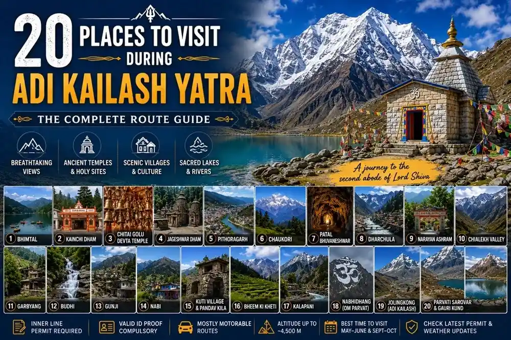 Places to Visit During Adi Kailash Yatra
