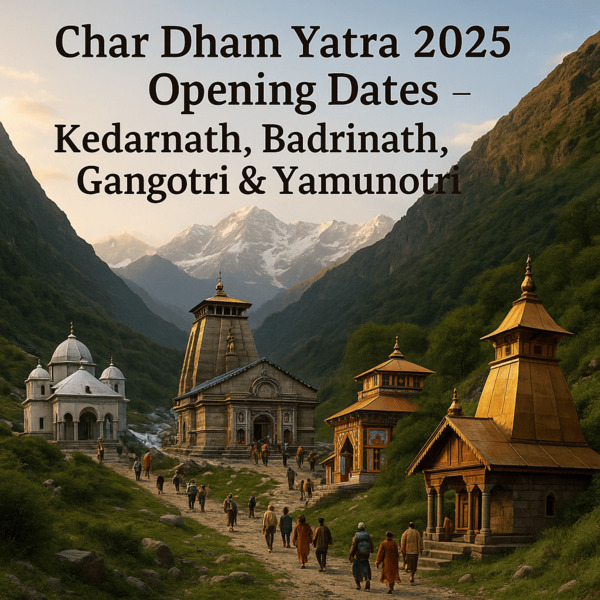 Char Dham Yatra 2025 Opening Dates – Kedarnath, Badrinath, Gangotri & Yamunotri