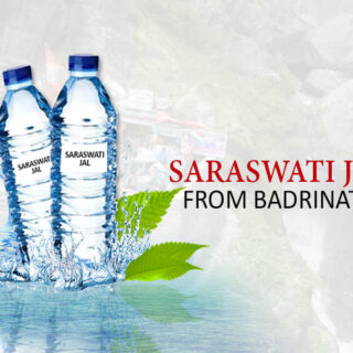 Saraswati jal from badrinath