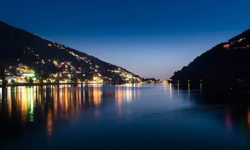 Nainital view at Night In Uttarakhand