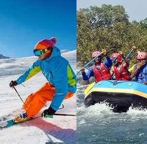 Trekking and Skiing in Auli with Alaknanda River Rafting