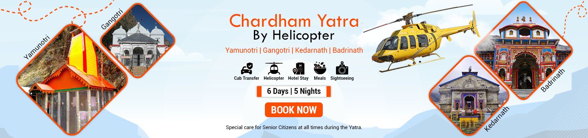 Chardham yatra by helicopter - 6 Day