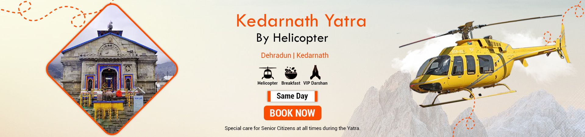 Kedarnath yatra by helicopter