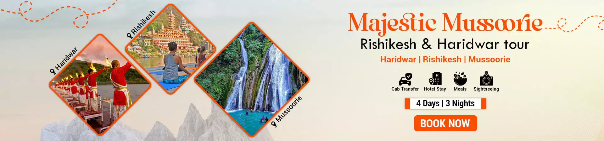 Majestic Mussoorie Rishikesh and Hardiwar Tour
