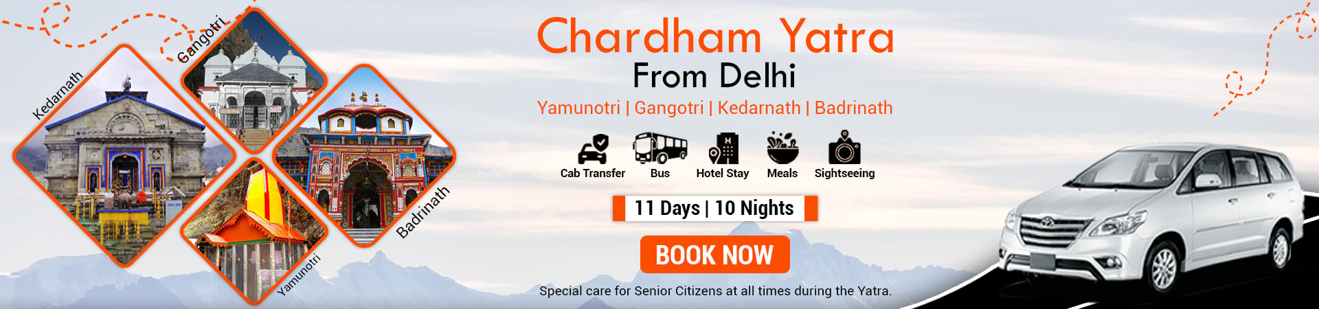 Chardham yatra from delhi by car