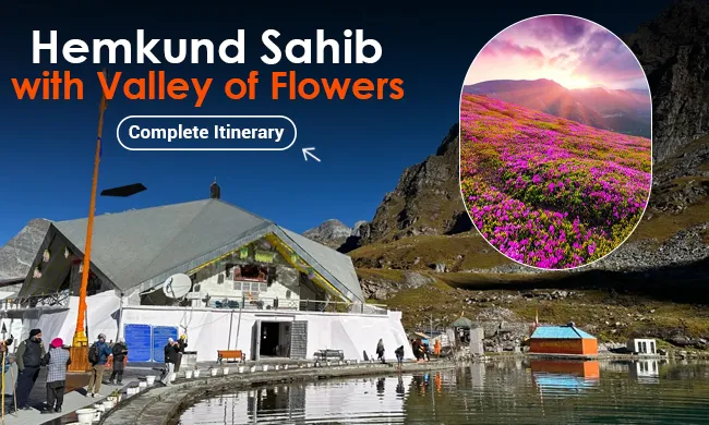 Valley of Flowers With Hemkund Sahib